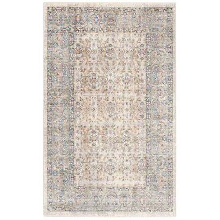 Safavieh Illusion Power Loomed Small Rectangle Area Rug Cream & Light Blue - 3 x 5 ft. ILL701B-3
